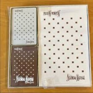 Vintage & unused Neiman Marcus  Bridge Card Set with Black and Brown Accents